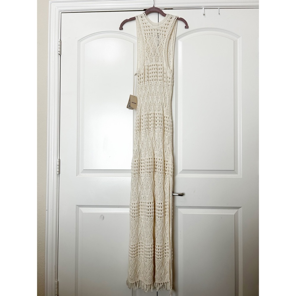 NWT Mother Anthropologie The Skinny Dip Crochet Cover Up Dress - Picture 8 of 8